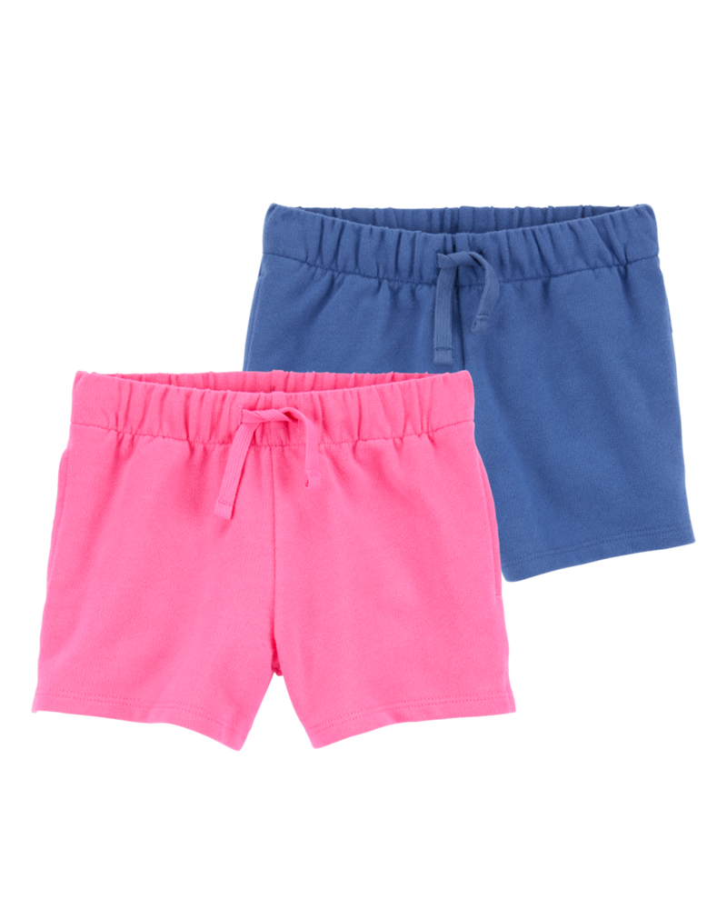 Baby 2-Pack Pull-On French Terry Shorts, image 1 of 7 slides