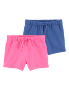 Baby 2-Pack Pull-On French Terry Shorts, image 1 of 7 slides