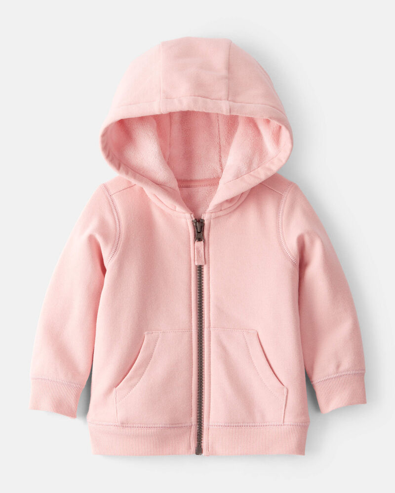 Baby Girl 2-Piece DayDream Fleece Hooded Sweatshirt & Joggers Set - Pink, image 2 of 7 slides