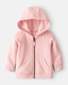Baby Girl 2-Piece DayDream Fleece Hooded Sweatshirt & Joggers Set - Pink, image 2 of 7 slides