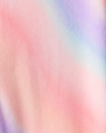 Girls Unicorn Fleece Hooded Zip-Up 1-Piece Pajama Jumpsuit - Pink, 