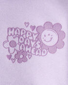 Baby Girl 2-Piece DayDream Fleece Flower Graphic Long-Sleeve Hoodie & Pant Set - Purple, image 4 of 7 slides