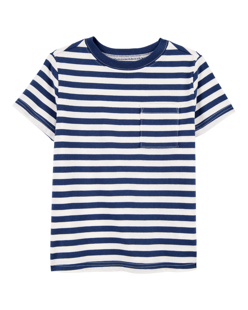 Kid 2-Piece Striped Tee & French Terry Shorts Set, image 2 of 6 slides