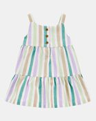 Tiered Striped Dress, image 1 of 4 slides