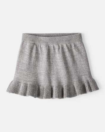 Baby Girl 100% Cotton Skirt - Grey, 