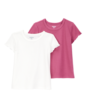 Baby 2-Pack Ribbed Short-Sleeve Tees, 