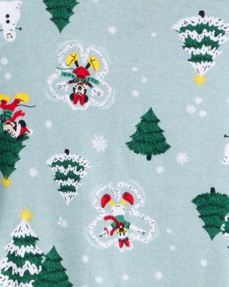 Toddler Disney&copy; Mickey Mouse 100% Cotton Long-Sleeve Snug Fit 2-Piece Pajamas - Blue, image 2 of 3 slides