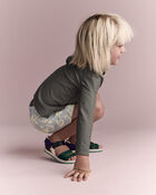 Toddler Boy Tropical Swim Trunks - Light Blue, image 5 of 7 slides