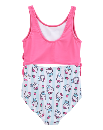Girls Hello Kitty&reg; 1-Piece Swimsuit - Pink/Blue, 