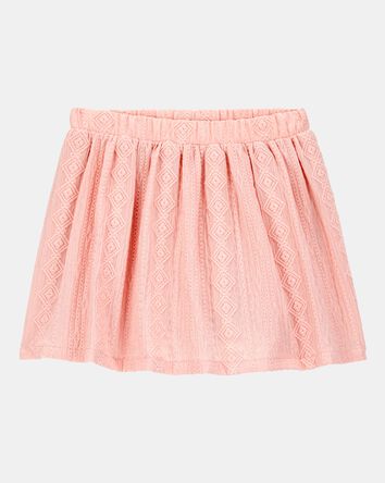 Toddler Crochet Pull-On Skort - Pink, 