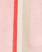 Baby Girl Striped Sleeveless Sunsuit - Pink, image 2 of 3 slides