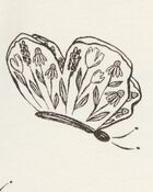 Toddler Girl Butterfly Short-Sleeve Peplum Tee - Cream, image 2 of 3 slides