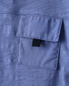 Toddler Boy Short-Sleeve Pocket Tee - Blue, image 2 of 5 slides