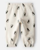 Baby Boy 2-Piece DayDream Fleece Penguin Sweatshirt & Pant Set - Cream, image 5 of 6 slides