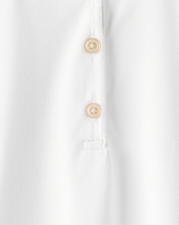 Kid Active Uniform Polo Shirt in Moisture Wicking BeCool&trade; Fabric - White, 