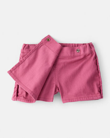 Baby Girl 100% Cotton Skort - Pink, 