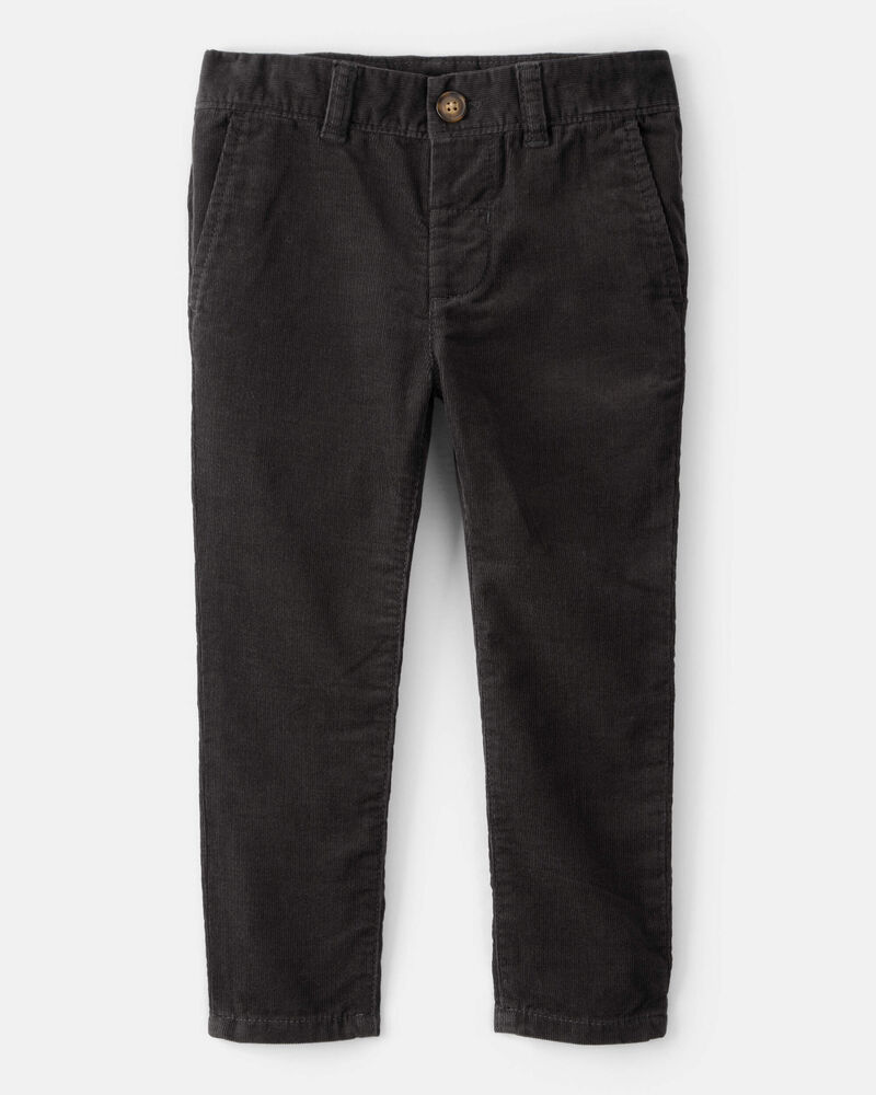 Toddler Boy Corduroy Pants - Black, image 1 of 6 slides