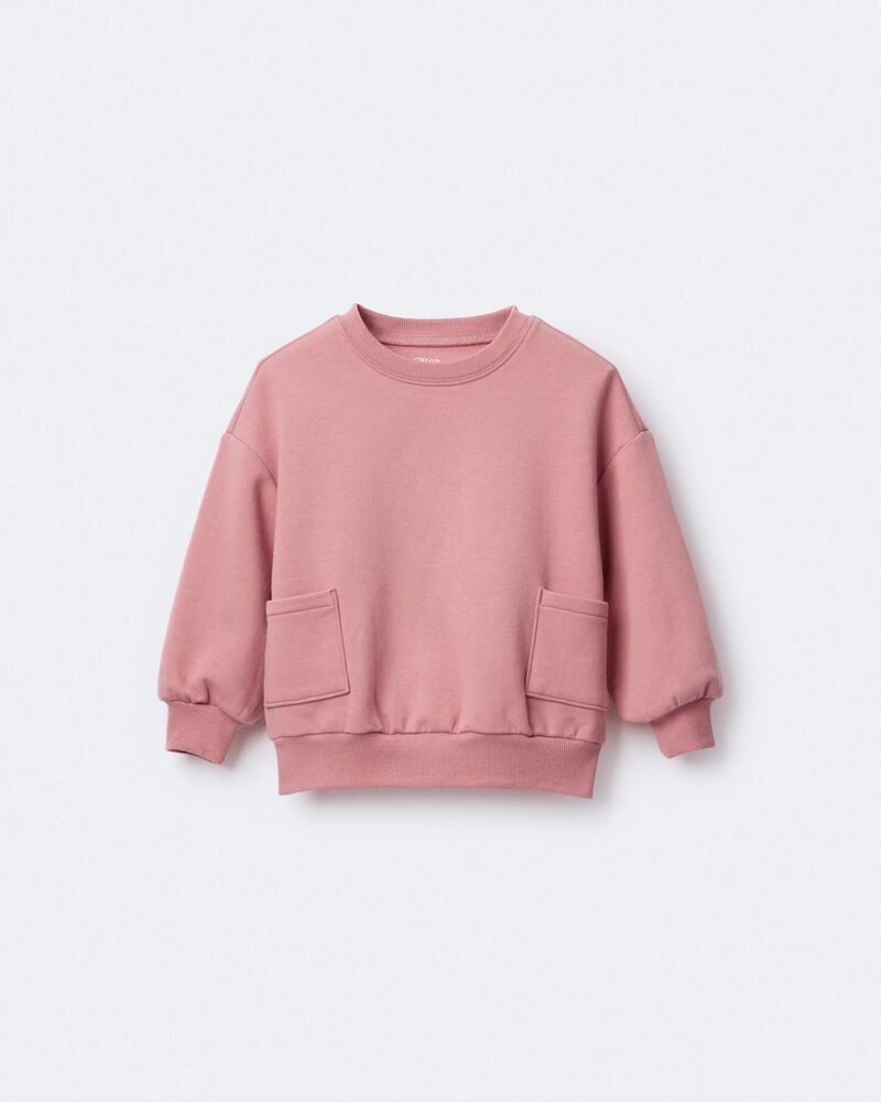 Toddler Otter Sweatshirt&trade; with Pockets - Pink, image 2 of 6 slides