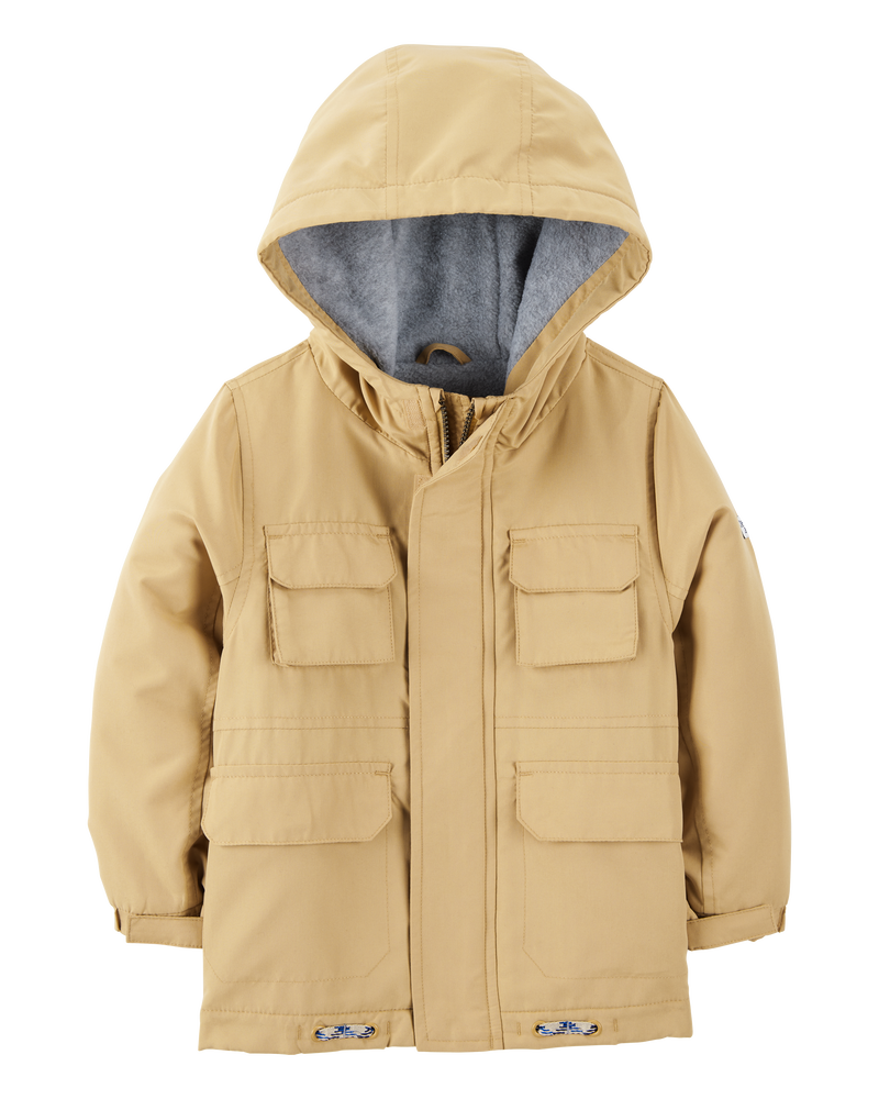 Baby Boy Midweight Utility Jacket - Khaki, image 1 of 4 slides