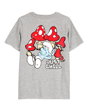 Boys Smurfs Graphic Tee - Grey, 