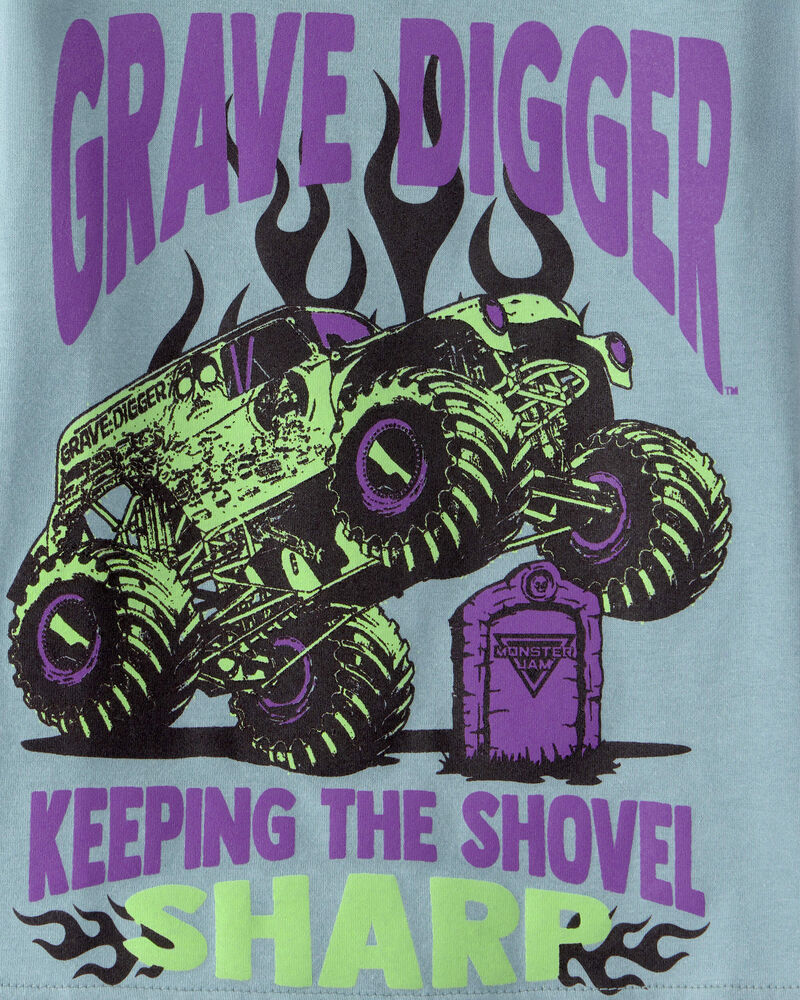 Toddler Boy Monster Jam&trade; Grave Digger Short-Sleeve Graphic Tee - Blue, image 2 of 2 slides
