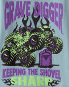 Toddler Boy Monster Jam&trade; Grave Digger Short-Sleeve Graphic Tee - Blue, image 2 of 2 slides