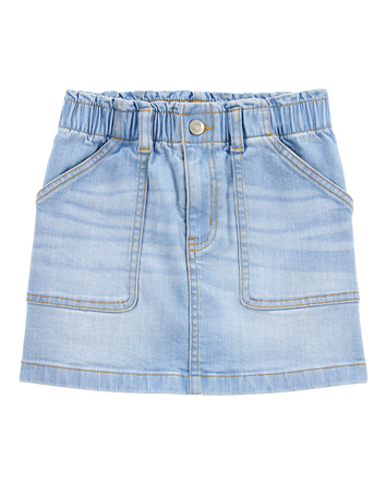 Kid Iconic Denim Skirt - Blue Wash, 