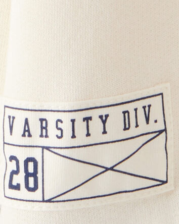 Boys Color Block Pullover Sweatshirt - Ivory, 