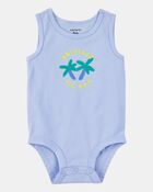 Baby Chillest Lil Bro Sleeveless Bodysuit - Blue, image 1 of 3 slides