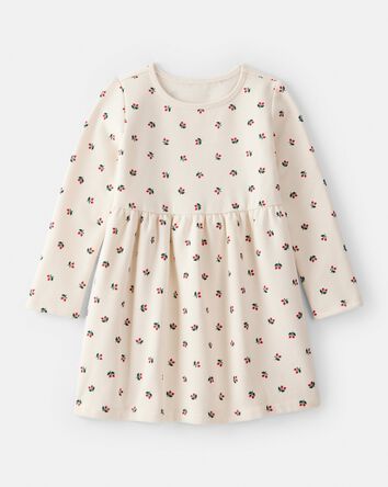Toddler Girl DayDream Fleece Holly Knit Dress - Cream, 