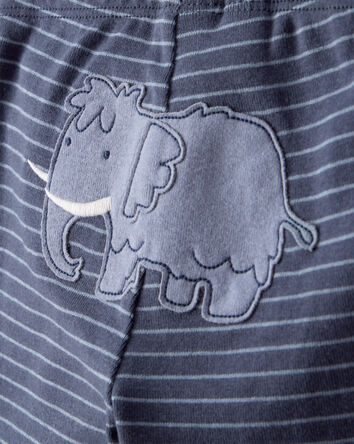 Baby Boy 3-Piece Elephant Print Long-Sleeve Bodysuit & Pant Set - Blue/White, 