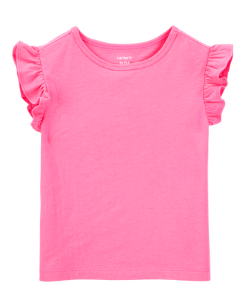 Toddler Solid Short-Sleeve Fashion Top - Pink, 