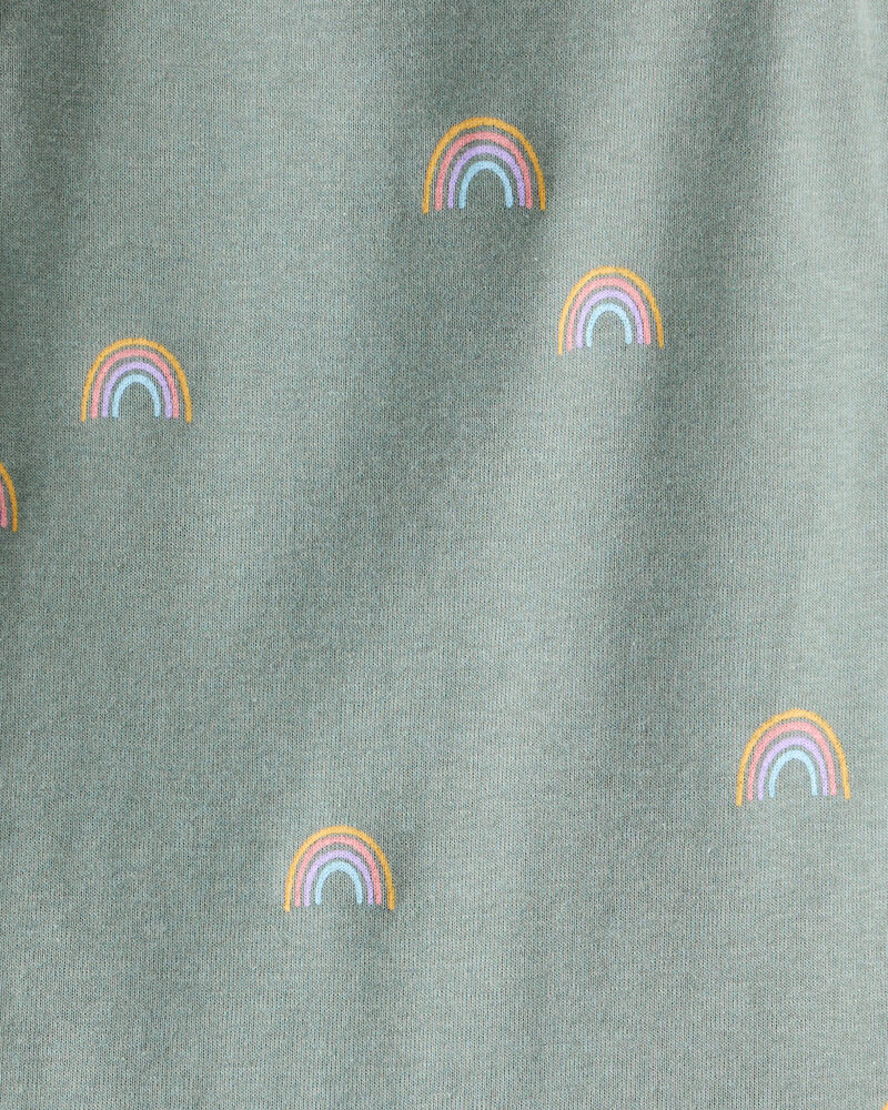 Toddler Organic Cotton Pajamas in Magical Rainbow Print, image 3 of 4 slides