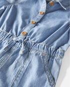 Toddler Organic Cotton Chambray Romper, image 2 of 4 slides