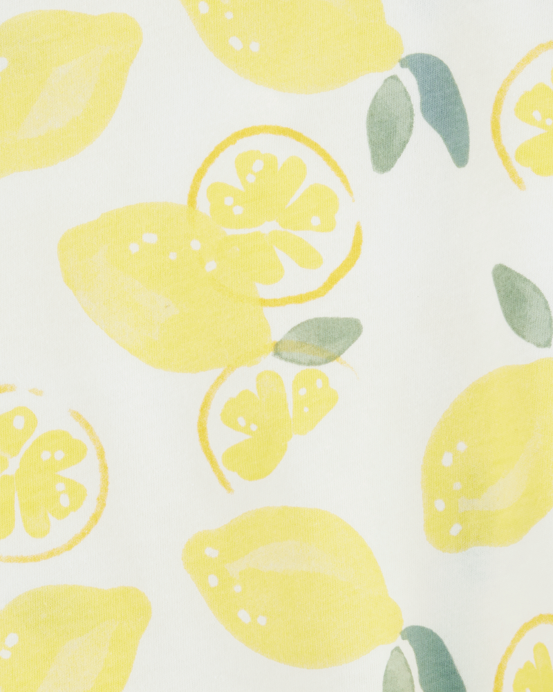 Toddler 2-Piece Lemon Tank & Bike Shorts Set - Yellow/White
, image 3 of 8 slides