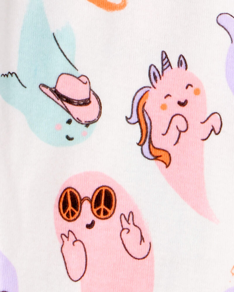 Toddler Girl 2-Piece "Ghouls Can Be Anything" Halloween 100% Snug Fit Cotton Pajamas - Ivory, image 2 of 4 slides