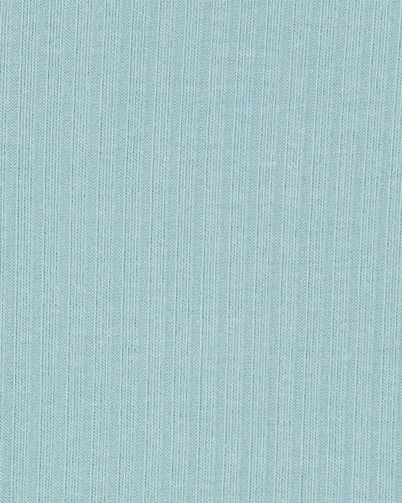 Baby Boy 2-Pack PurelySoft Zip-Up Rompers - Blue/Ivory, image 3 of 6 slides