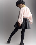 Toddler Girl Blouson Cuffed Long-Sleeve Top - Blush, image 3 of 6 slides