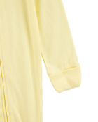 Baby Solid 2-Way Zip PurelySoft Convertible Foot Sleep & Play Pajamas - Yellow, image 2 of 8 slides