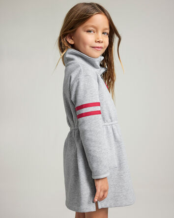 Toddler Girl DayDream Fleece Mock Neck Long-Sleeve Dress - Grey, 