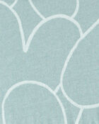 Baby Girl Heart Print Long Sleeve Cotton Dress - Green, image 3 of 4 slides