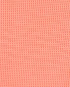 Toddler Waffle Knit Drawstring Shorts - Orange, image 6 of 7 slides