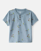 Toddler Boy Camping Short-Sleeve Tee - Blue, image 1 of 3 slides