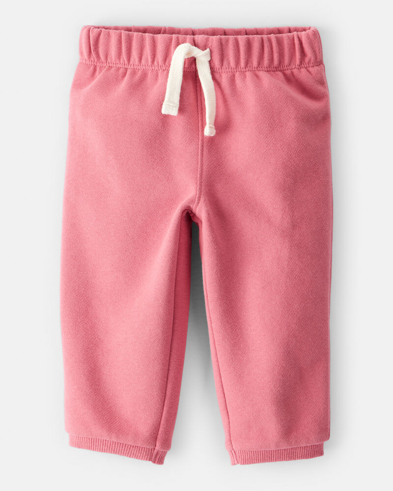 Baby Girl 2-Piece DayDream Fleece Fleece "More Hugs Please" Sweatshirt & Pants Set - Pink, image 5 of 7 slides