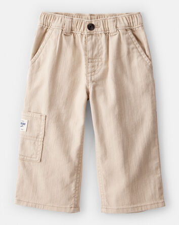 Baby Boy  Wide-Leg Carpenter Twill Pants - Khaki, 