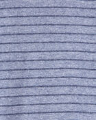 Baby Striped Short-Sleeve Bodysuit - Navy, image 2 of 3 slides
