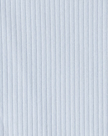 Kid 2-Piece Ribbed Long-Sleeve Tee & Flare Pant Set - Blue, 