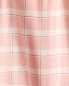 Toddler Girl 2-Piece Plaid Long-Sleeve Top & Denim Button-Front Skirt Set - Multi, image 3 of 5 slides