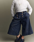 Toddler Girl Urban Wide Leg Denim Pant - Blue, image 5 of 8 slides