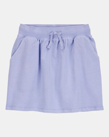 Kid Active Drawstring French Terry Skort - Purple, 